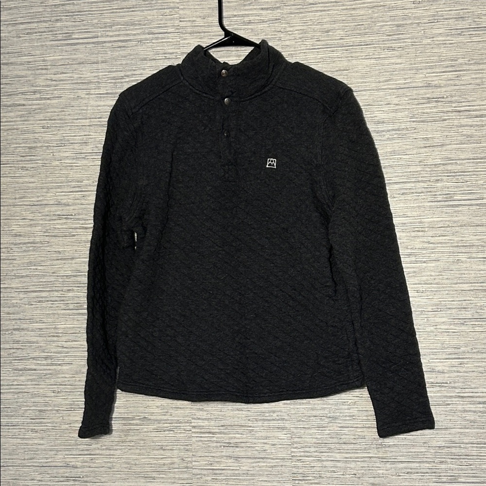 Avalanche Charcoal Gray Quilted Pullover Size M (841)